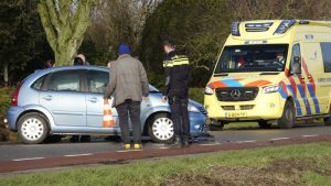 Aanrijding twee auto’s in Breezand
