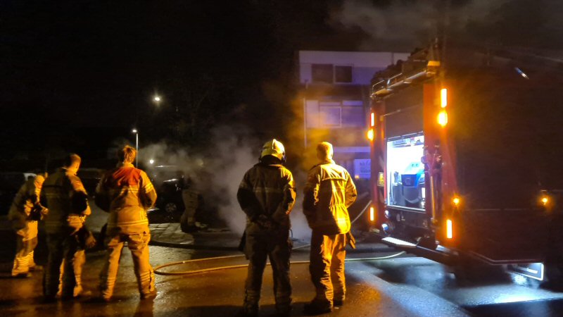 Afval in brand Gruttolaan Schagen