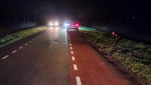 Auto in sloot in Middenmeer
