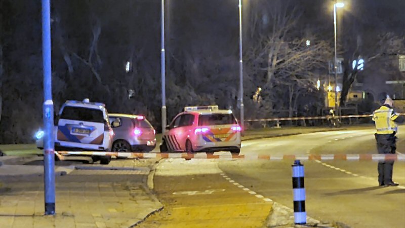 Auto klemgereden na korte achtervolging