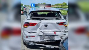 Lesauto total loss na aanrijding