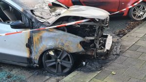 Auto uitgebrand Kanaalkade Den Helder
