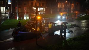 Auto botst op voorganger