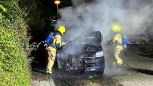 Brand in bestelbus Den Helder