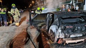 Autobrand in Den Helder