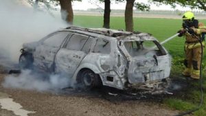 Auto uitgebrand in Wieringerwerf