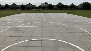 Basketbalveld De Weel bijna klaar