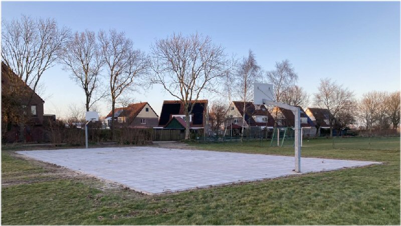Basketbalveld De Weel schiet al aardig op