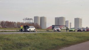 Beginnende autobrand op de N9 ’t Zand