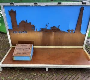Kunstwerk Bertus in reparatie na vandalisme