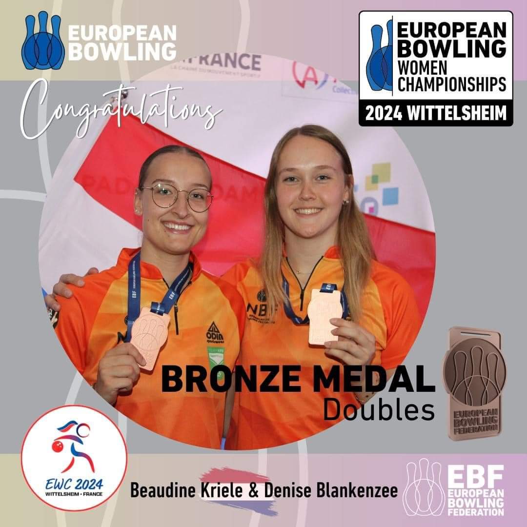 Brons voor Blankenzee en Kriele op EK Bowlen