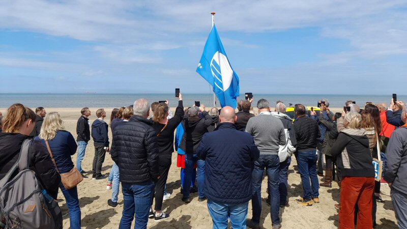Blauwe Vlaggen voor de stranden in Schagen