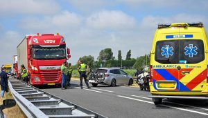 Veel verkeershinder door botsing op N9