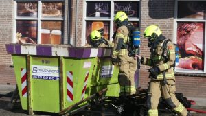 Bouwcontainer in brand Kerkepad Schagen