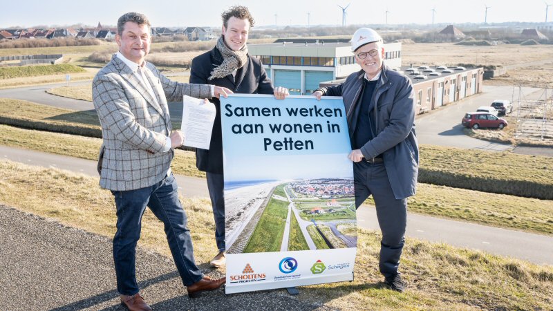 Overeenkomst getekend voor nieuwe woningen in Petten