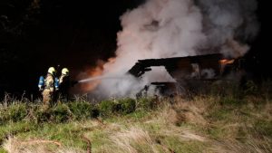 Brand op chaletpark in Den Oever