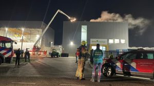 Brand bij energiebedrijf in Middenmeer