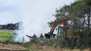 Brand op terrein van geitenboerderij