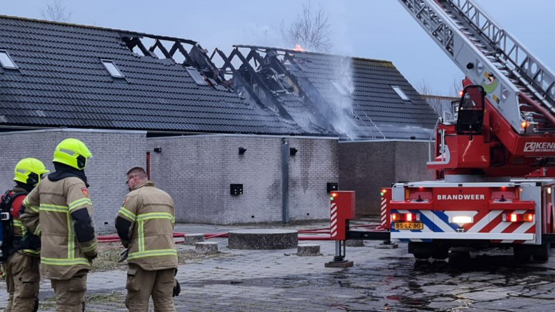 Woningen onbewoonbaar door grote brand