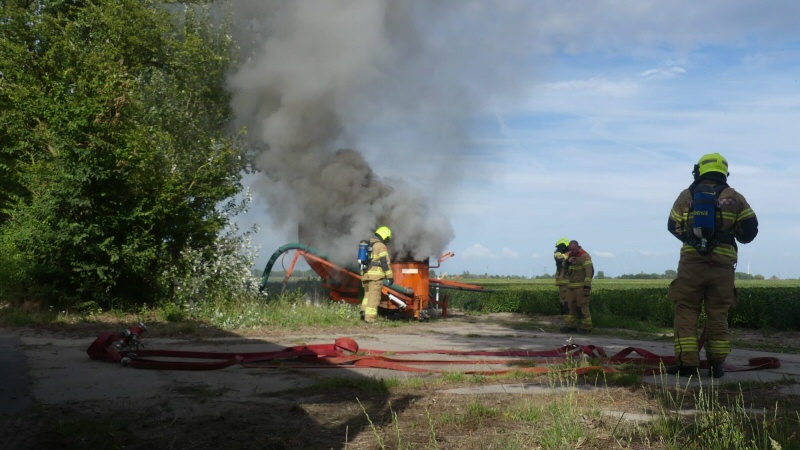 Brand in sproei-installatie in Oudesluis