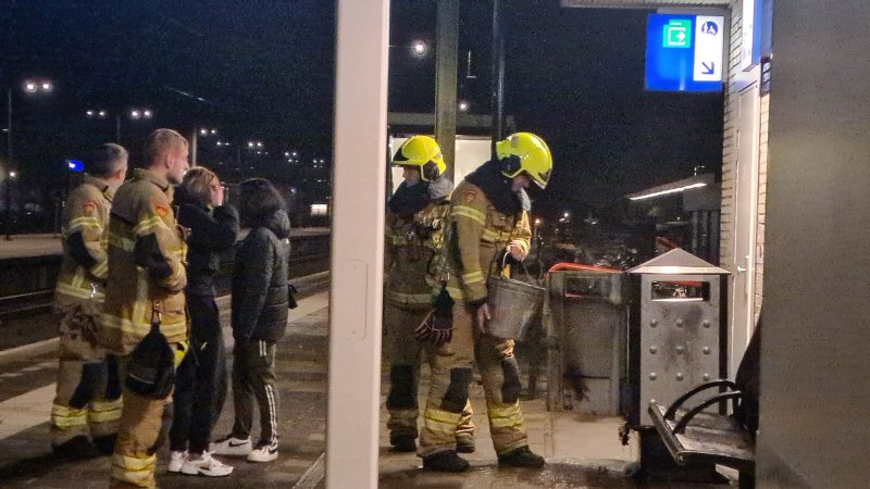 Opnieuw brand in prullenbak Station Schagen