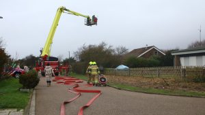 Brand in vakantiewoning Julianadorp