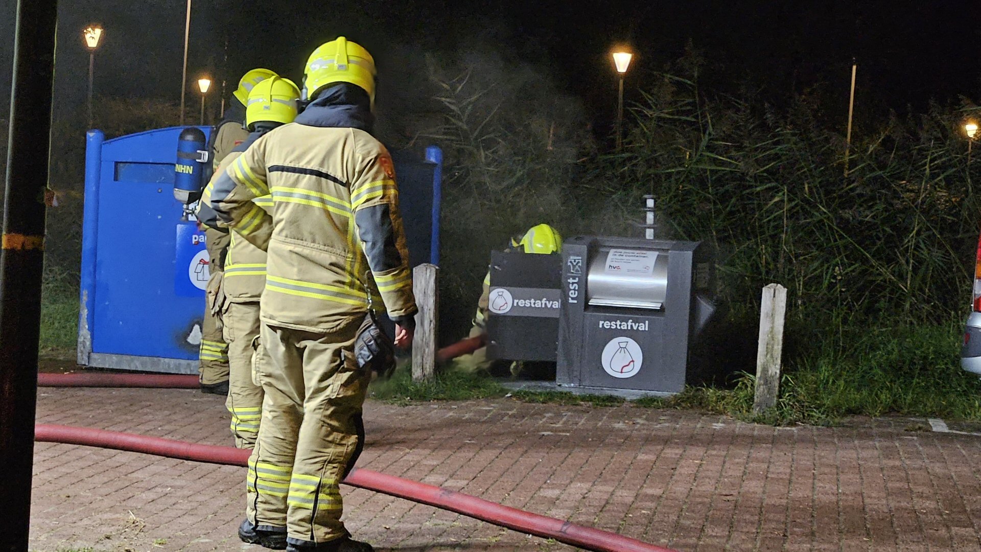 Brandje in afval Westerpark