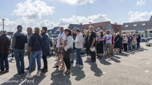 In de rij voor een ontbijtje