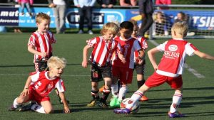 Spelers SKRS Champions League op podium