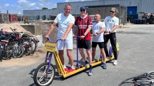 Deel college op de step