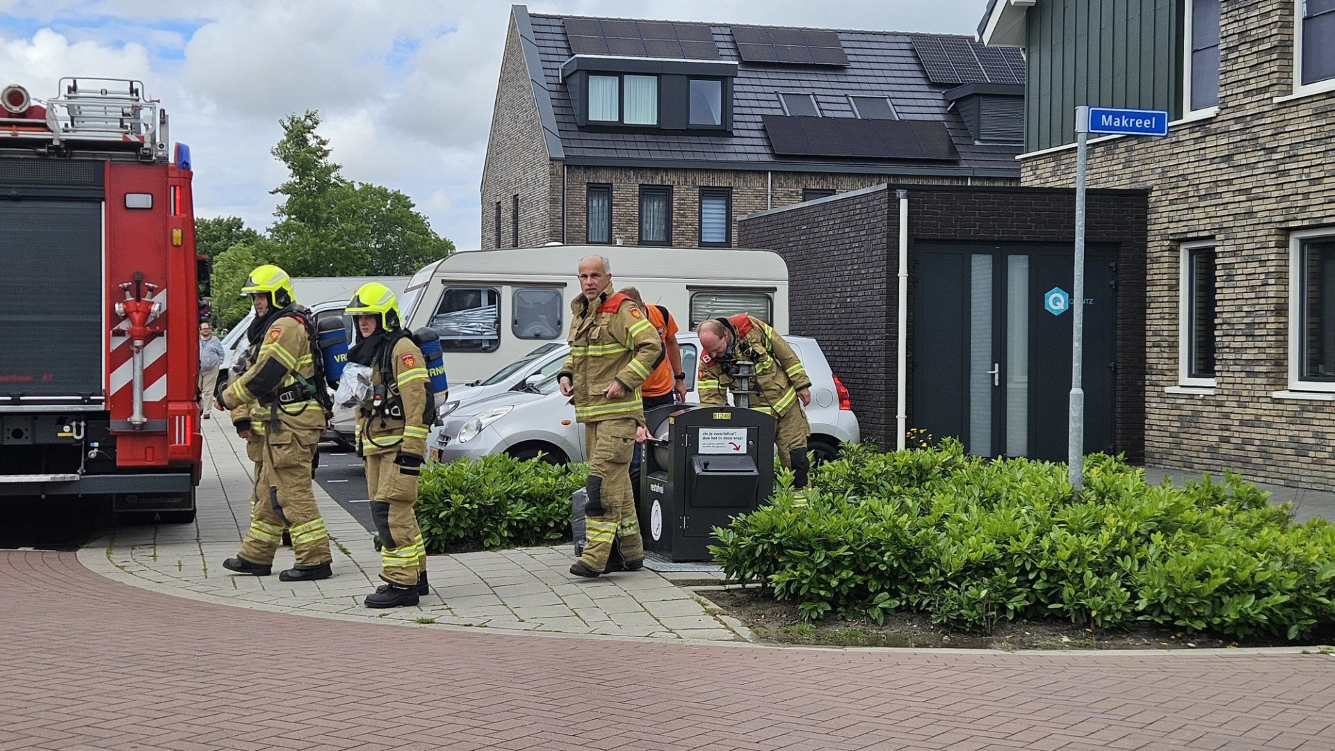 Brandje in container Schagen