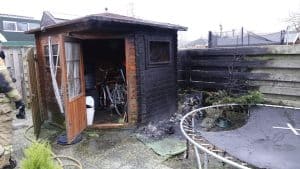 Fikse brand bij woning in Wieringerwerf