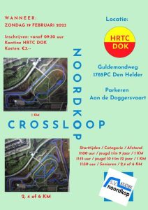 Sportief crossloop-evenement op parcours DOK Den Helder