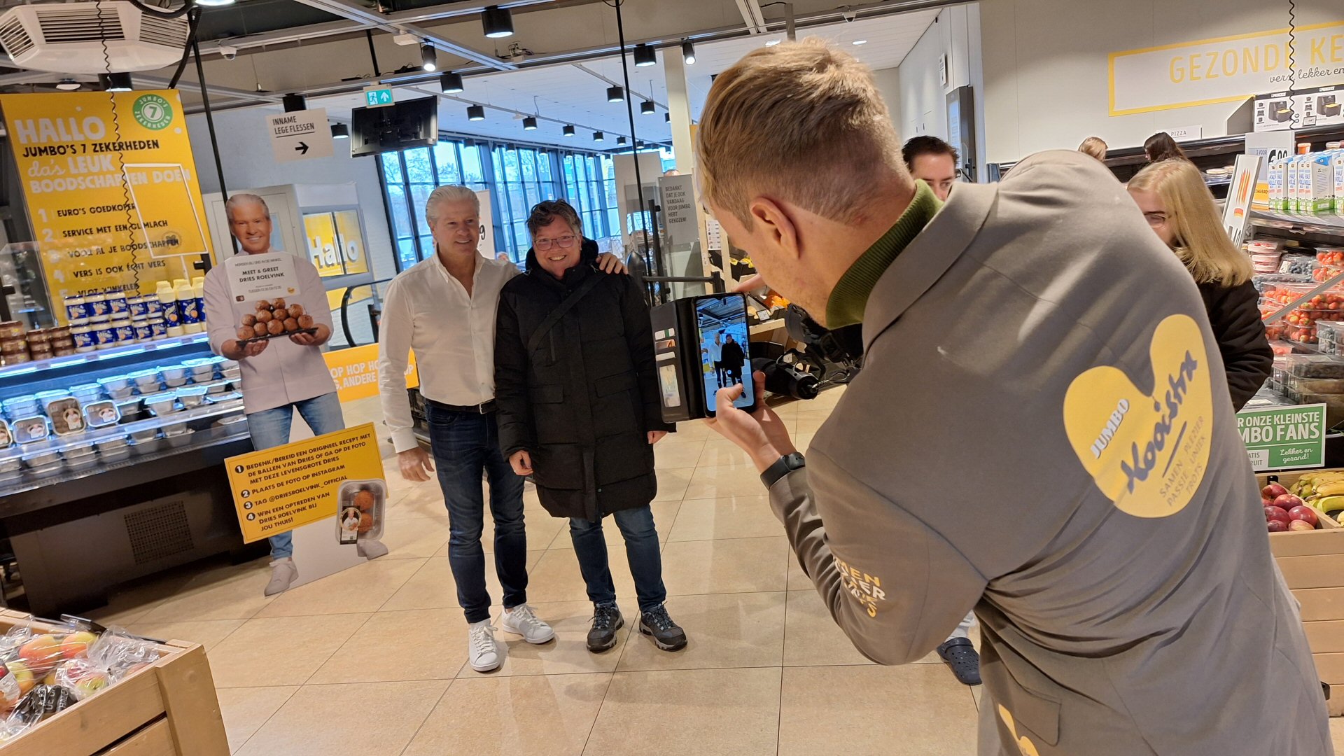 Dries promoot zijn ballen bij Jumbo Schagen