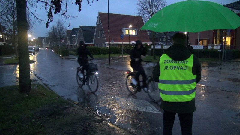 Fietslichtcontrole Schagen (video)