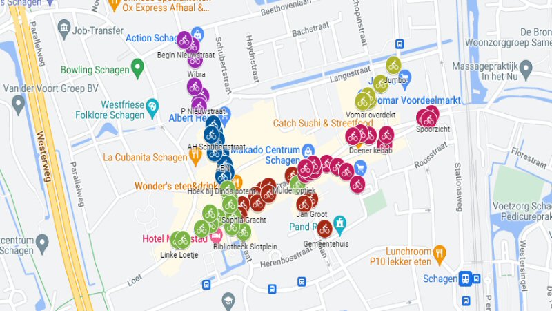 Rapport centrum parkeren fiets Schagen