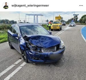 Alcomobilist veroorzaakt flinke schade na aanrijding