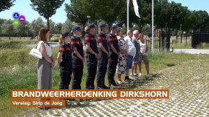 Brandweerherdenking met water-ereteken