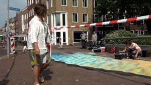 3D-kunst siert Keizersbrug (video)
