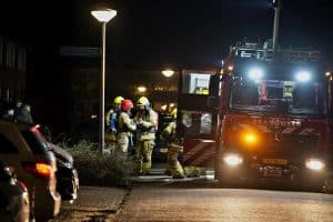 Brand in schuur achter woning