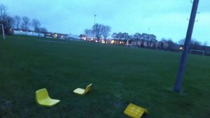 Voetbalvereniging Geel Zwart is vernielingen zat