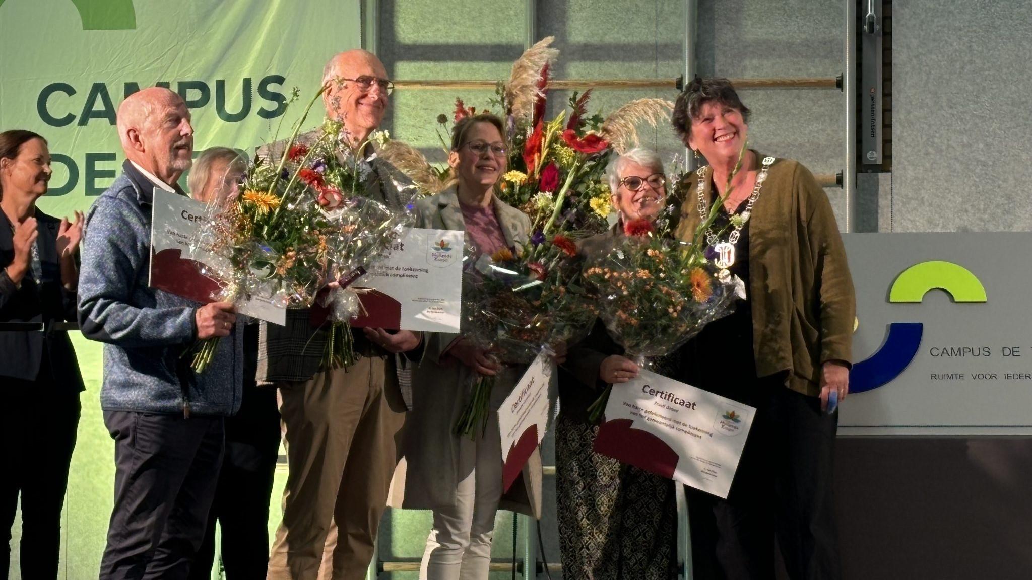 Vier gemeentelijke complimenten uitgereikt tijdens opening Campus de Terp