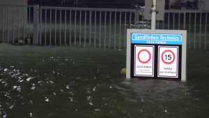 Storm zorgt voor wateroverlast