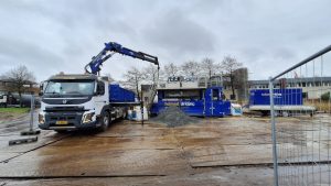 Hoogspanning onder de stad