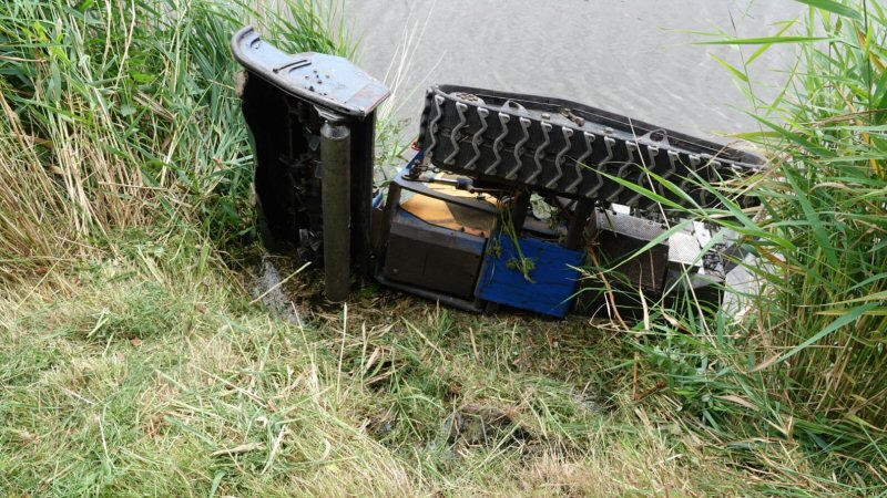Hulpdiensten ‘redden’ grasmaaier