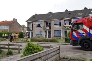 Gaslek én brand in wooncomplex in Middenmeer