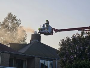 Schoorsteenbrand in Tulpstraat in Waarland