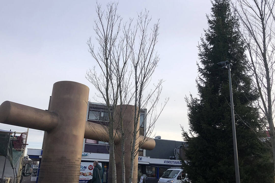 14 meter hoge kerstboom in Heldere binnenstad