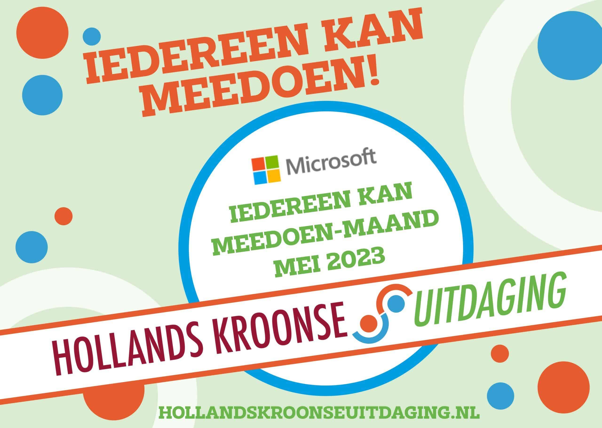 Hollands Kroonse Uitdaging organiseert Iedereen kan meedoen-maand