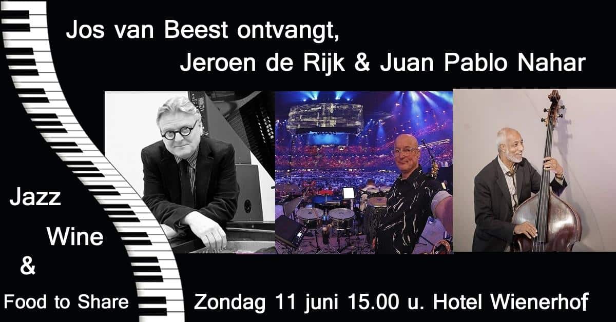 Percussionist Jeroen de Rijk en bassist Juan Pablo Nahar in Hotel Wienerhof